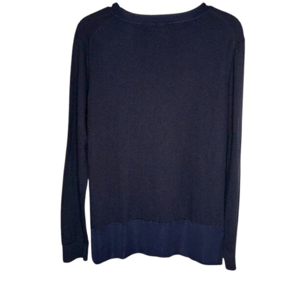 Ted Baker London Floral Sweater Cotton/Silk Blend - Navy/Pink/White - UK4/US10 - Picture 4 of 10